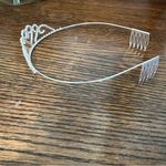 Tiara with rhinestones Silver Photo 2