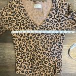 Abercrombie & Fitch Soft A & F Cozy Leopard Print Long Sleeved Bodysuit Small Photo 5