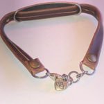 Be Fearless Brown Leather Silver Tone Boho Bracelet She's Brave Brand Photo 3