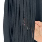 360 Sweater | XS | Black Knit Tank Long Fringe Front Made with Italian Yarn Photo 5