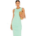 Michael Stars New.  pale mint green midi dress with slit. Normally $119 Photo 4