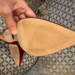 Louise et Cie NWOB  Burgundy Suede Lace-Up Heels Size 8 Pointed Toe Ankle Tie Photo 8