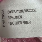 Orvis Pink White Linen-Blend Buffalo Check Button-Back Blouse Top Sz S Cottage Photo 7