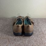 Ecco Leather Mary Jane Flats Womens Sz 42 Brown Leather Buckle Boho Peasant EUC Photo 3