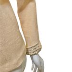 St. John Knit Cream Evening Jacket Rhinestone Pearl Size 8 Photo 6