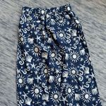 C&C California Wide Leg Blue and White Floral Pants Photo 11