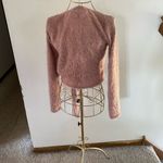 Boohoo  mauve feather texture wrap sweater size 8 Photo 3