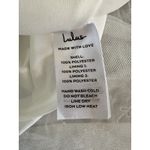 Lulus NWT Aero White Embroidered Tie Strap A Line Midi Dress Size Large Photo 11