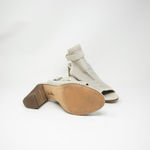 Sam Edelman  Emmie Perforated Leather Ankle Strap Cage Block High Heels Shoes 10 Photo 3