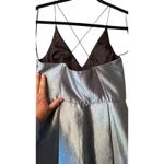 Topshop Metallic Silver Mini Dress Sleeveless Cocktail Party Occasion  4 Photo 4