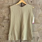 NWT Manta Del Lago Women's Sleeveless Top Khaki Size M Casual Boho Tan Size M Photo 4