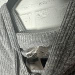 Gymshark  Grey Ribbed Cropped Hoodie Long Sleeve Women's Size M Photo 2