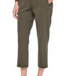 Lululemon On The Fly Crop Pants Size 6 23" Dark Olive W6AV6S EUC Travel Hiking Photo 0