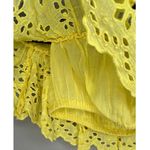 Free People  FP ONE Floral Embroidered Cut Out Gauze Off Shoulder Crop Top XS Photo 4