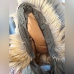 Aeropostale Olive Green Faux Fur Hooded Parka Jacket XS Warm Winter Coat Photo 8