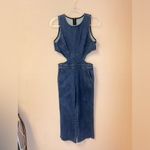 3x1 Revolve x NWOT Grayson Cross-Front Cutout Denim Jumpsuit Size S Photo 2
