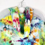 Victoria's Secret Victoria Secret‎ Sport Small Jacket Handmade Tie Dye Watercolor Wonder Hood 1517 Photo 6