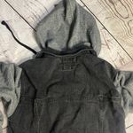 Forever 21 EUC denim and cotton jacket removable hood Photo 7
