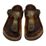 Birkenstock  Gizeh Thong Sandals Slide Metallic Cork Footbed Size 39 / 8.5 US Photo 0