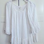 Beach lunch lounge flowy white top size small Photo 0