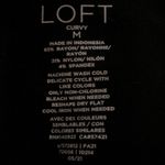 Loft Black Ann Taylor  Curvy Dress Pants Leggings - Size Medium Photo 7