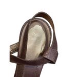 RENÉ CAOVILLA‎ Glitter Strappy Platform Sandal Saddle Brown size 38 $1020 Photo 4