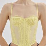 Urban Outfitters Pale Yellow Corset Top Photo 0