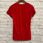 Nike Women’s Georgia Bulldogs short sleeve red  deep v-neck T-shirt Medium Photo 2