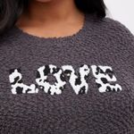 Torrid  drop shoulder crew neck love sweater size 1x Photo 1
