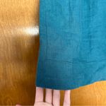 Athleta Playa Linen Bermuda HIgh Waist Shorts in Borealis Green Size 10 Photo 2