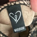 Windsor  Black &‎ Gold Sleeveless Bow Top Size Medium Photo 6