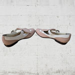 90s Vintage White Mauve Pink Kiltie Wingtip Leather Mary Jane Loafers Size 6.5 Photo 3