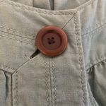 New Haven Supply Chino Sage Green Linen Blend Lagenlook Cropped Cardigan, size S Photo 5