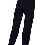 Lululemon  athletica mesh panel Jet Black Leggings size 6 Photo 1