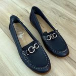 Anne Klein Nayeli navy blue leather flats loafers Size 9.5 Photo 0