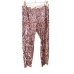Stunning Girl on‎ a Vine Pink Sheer Sequin Tapered Pants, Large Concert Festival Photo 1