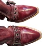 FREEBIRD by Steven NEW Malena Joplin in Red Leather Ankle Buckle Heel Boot 10 Photo 7
