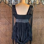 Kitten D’Amour Silk & Cotton Dress Size 14 Black Photo 5