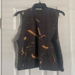 Pink Floyd Cropped Cotton Tee Custom Bleach Splatter Crop Top SZ M Photo 3