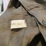 London Jean  Size 4 Dark Tan Linen Wide legged pants Chino Pockets VNC Photo 4