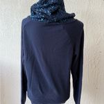 Pink Victorias Secret 5th & Ocean Boston Red Sox Hooded Bling Sequins Sweatshirt Blue Size L Photo 3