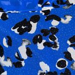 CAbi  #5576 Untamed Electric Blue Floral Dress‎ Asymmetrical Sleeveless Size Med Photo 9