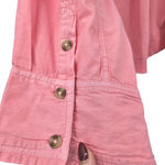 Free People ‎ Sample Piece Belle Poplin Shirt in Strawberry Size XS NEW Photo 5