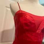 Laundry by Design  Spaghetti Strap Silk & Cotton Dress Blush Red Size Petite Sz 6 Photo 8