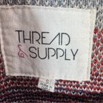 Thread & Supply Aztec Southwestern Print Knit Back Utility Vest Green Small Photo 9