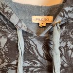 Pilcro  Drop Shoulder Flounce Hoodie Floral Size M Photo 5