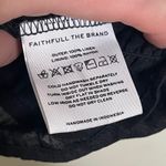 Faithfull the Brand Faithful the Brand Black 100% linen black elastic waist ballon sleeves sz 14 Photo 5