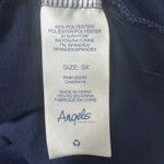 Angels Womens Top 3X Novelty Pineapple Print Casual Everyday Wear Soft Stretch Blue Photo 8