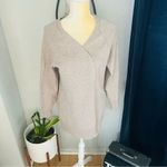 Sweet Romeo Skull Back Open Long Sleeve Cardigan Sweater, Tan/White, Medium Photo 11