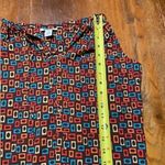 Old Navy Vintage 90s Y2K Aesthetic Retro Print Tank Top Sz Small Silky Photo 4